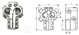 Zacisk transformatora TOGA 1/M/16/N (BK - 1115-811-116-340/004